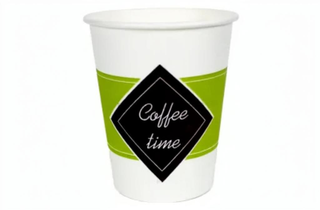 Бум стакан Л-Пак 0,250л 80мм ГН  "Coffee time" /50/